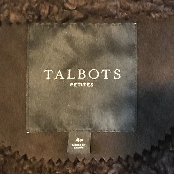 TALBOTS Fur Suede Vest - Picture 6 of 7